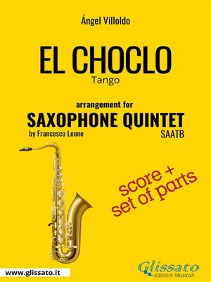 cover image of El Choclo--Saxophone Quintet score & parts